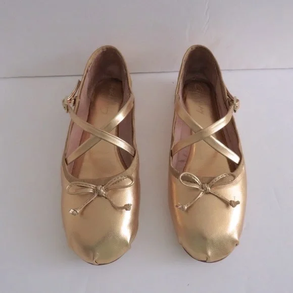 Anthropologie Circus Ny by Sam Edelman Zuri Satin Cross-Strap Ballet Flats 8M - Picture 9 of 16